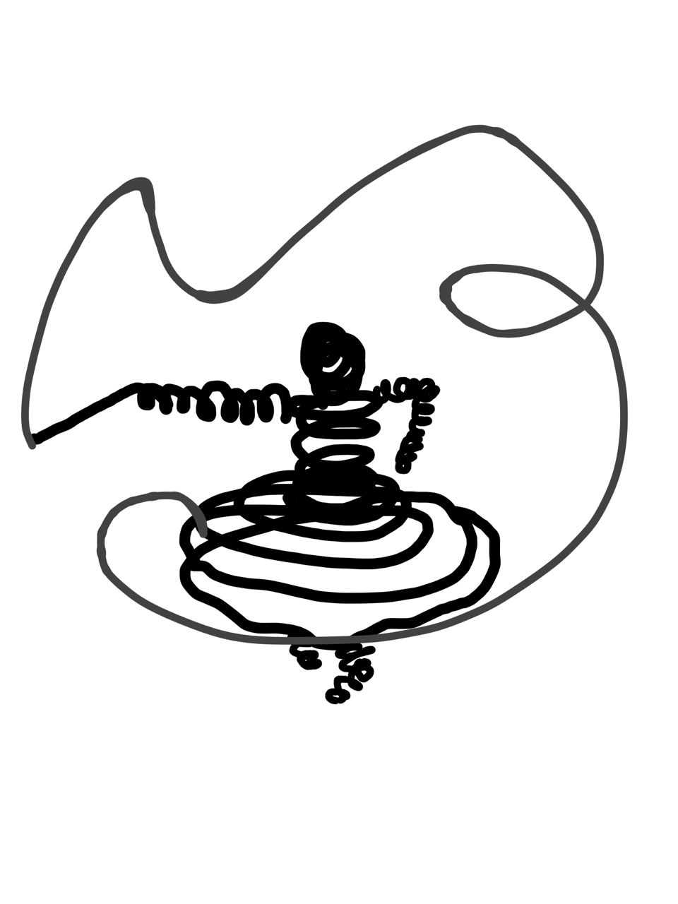 Dancing girl with ribbon...